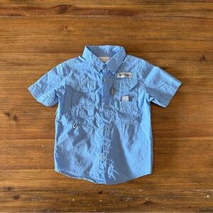 Sky Blue Kids Columbia Button-Down Shirt